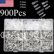 900Pcs Assortment Terminals Electrical Wire Crimp Connectors Male Female Spade picture