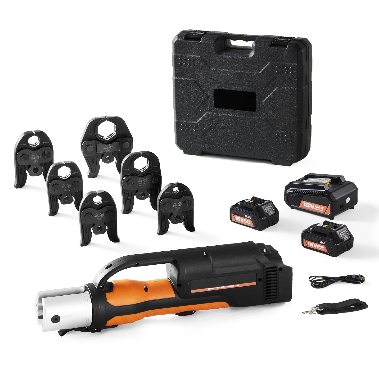 Uimoso 18V Electric Pipe Crimping Tool, 32KN Force, Fits 1/2\ Uimoso 18V Electric Pipe Crimping Tool, 32KN Force, Fits 1/2\