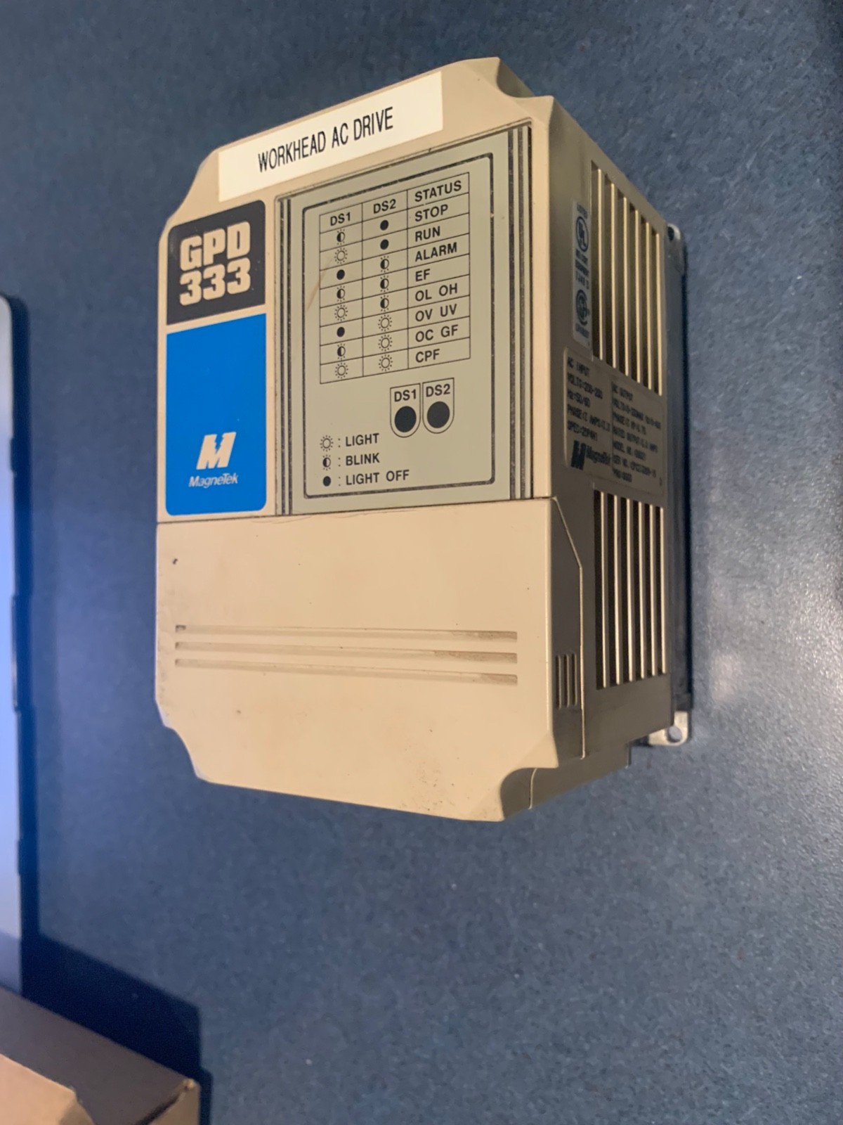 MagneTek AC Drive GPD333 Model DS021 .75HP MagneTek AC Drive GPD333 Model DS021 .75HP