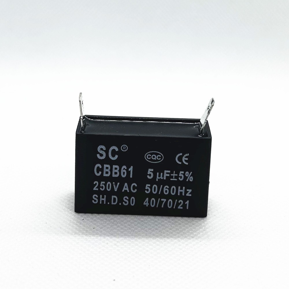 CBB61 250V Capacitor 250 VAC 4/5/6/8/10/12/15/20/24/25 UF 2 PINS CBB61 250V Capacitor 250 VAC 4/5/6/8/10/12/15/20/24/25 UF 2 PINS