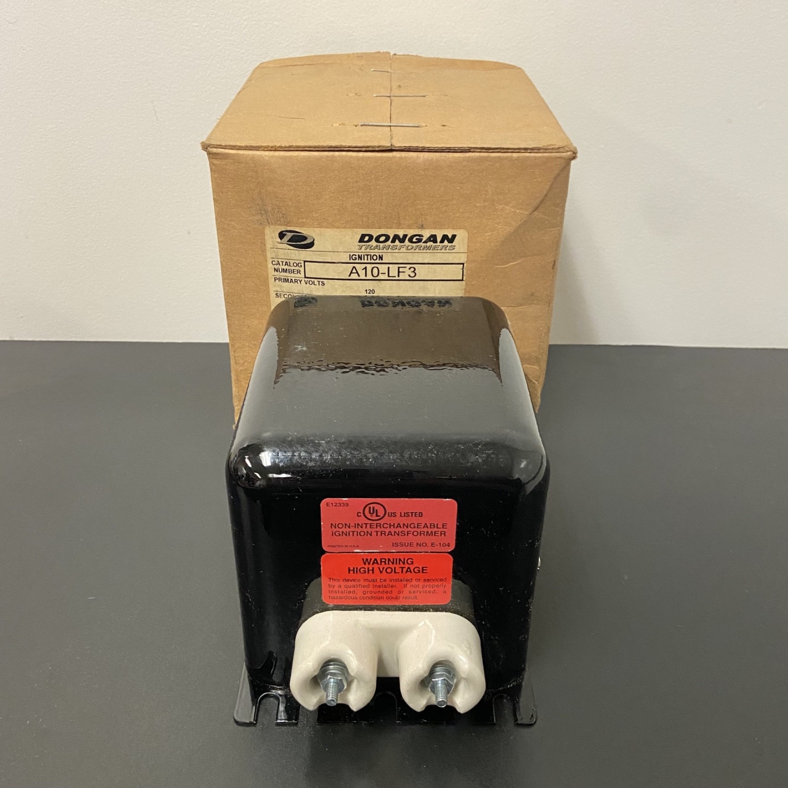 Dongan A10-LF3 Ignition, 120V, 60Hz, .250KVA (New w/ Box) Dongan A10-LF3 Ignition, 120V, 60Hz, .250KVA (New w/ Box)