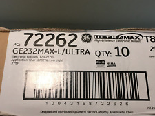 (10) GE 72262 GE232MAX-L/Ultra 120-277V T8 Electronic Ballast 2 or 1 F32T8 picture