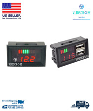 DC Digital Battery Capacity Indicator Voltmeter Voltage Meter Car Tester USB picture