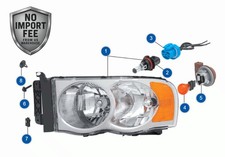 Headlight Assembly-Right Hand, 56-6811, 2002-05 Ram 1500 2003-05 Ram 2500 3500 picture