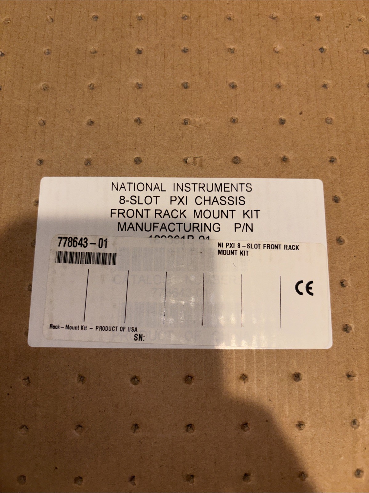 NI National Instruments 778643-01 Front Rackmount Kit for PXI - 8 Slot Mainframe NI National Instruments 778643-01 Front Rackmount Kit for PXI - 8 Slot Mainframe
