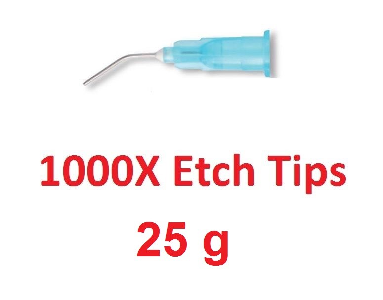 1000 Pcs Dental Plasdent Disposable Etch Tips 23g Luer-lock Bendable 1000 Pcs Dental Plasdent Disposable Etch Tips 23g Luer-lock Bendable