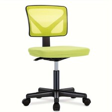 Armless Desk Chairs. Ergonomic low back. No arms. Adjustable For small spaces picture