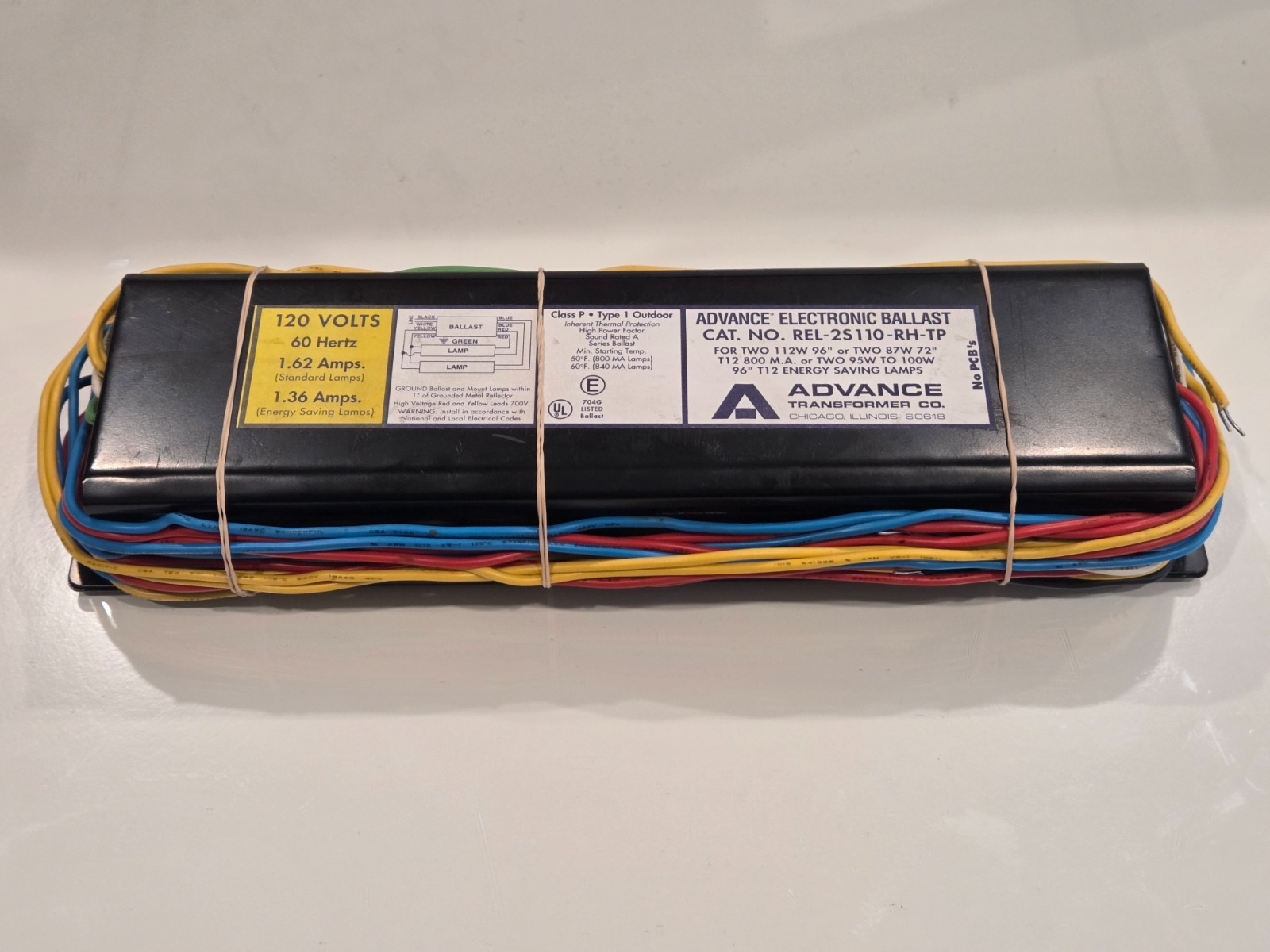 Advance REL-2S110-RH-TP Electronic Ballast 120V For 2 Lamp 96\