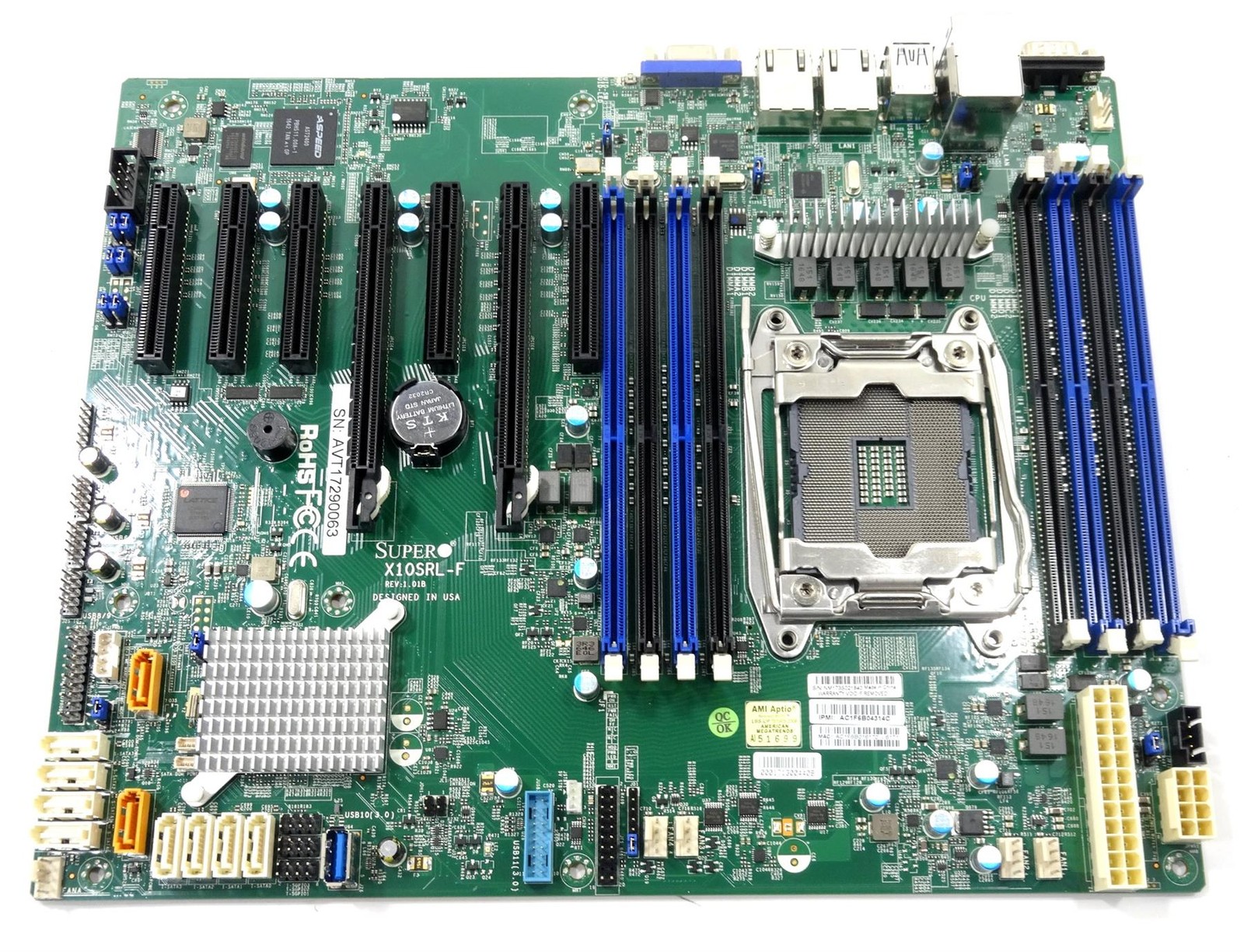 Supermicro X10SRL-F Socket LGA2011-3 DDR4 ATX Server Motherboard Supermicro X10SRL-F Socket LGA2011-3 DDR4 ATX Server Motherboard