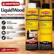 Abatron LiquidWood Epoxy Wood Consolidant Kit 12 Oz Part A & B LWAB6OR picture