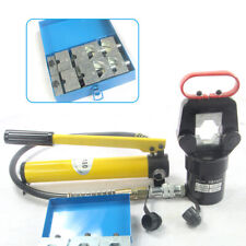 20 Ton Hydraulic Crimper Crimping Tool Cable Wire Hose Lug Terminal+12 Dies Set picture