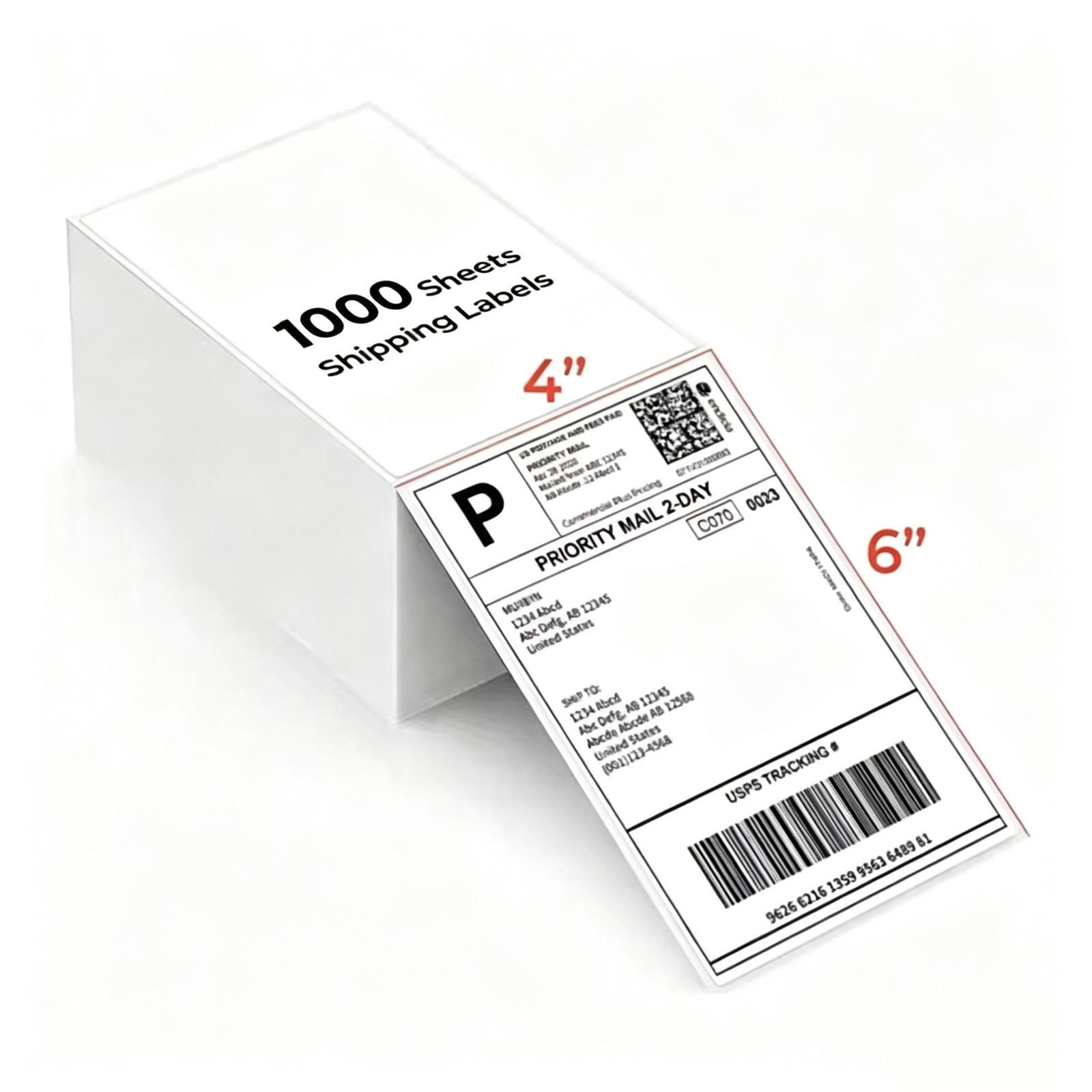 Thermal Direct Shipping Label (Pack of 1000 4 x 6 Per Fanfold Labels) Thermal Direct Shipping Label (Pack of 1000 4 x 6 Per Fanfold Labels)
