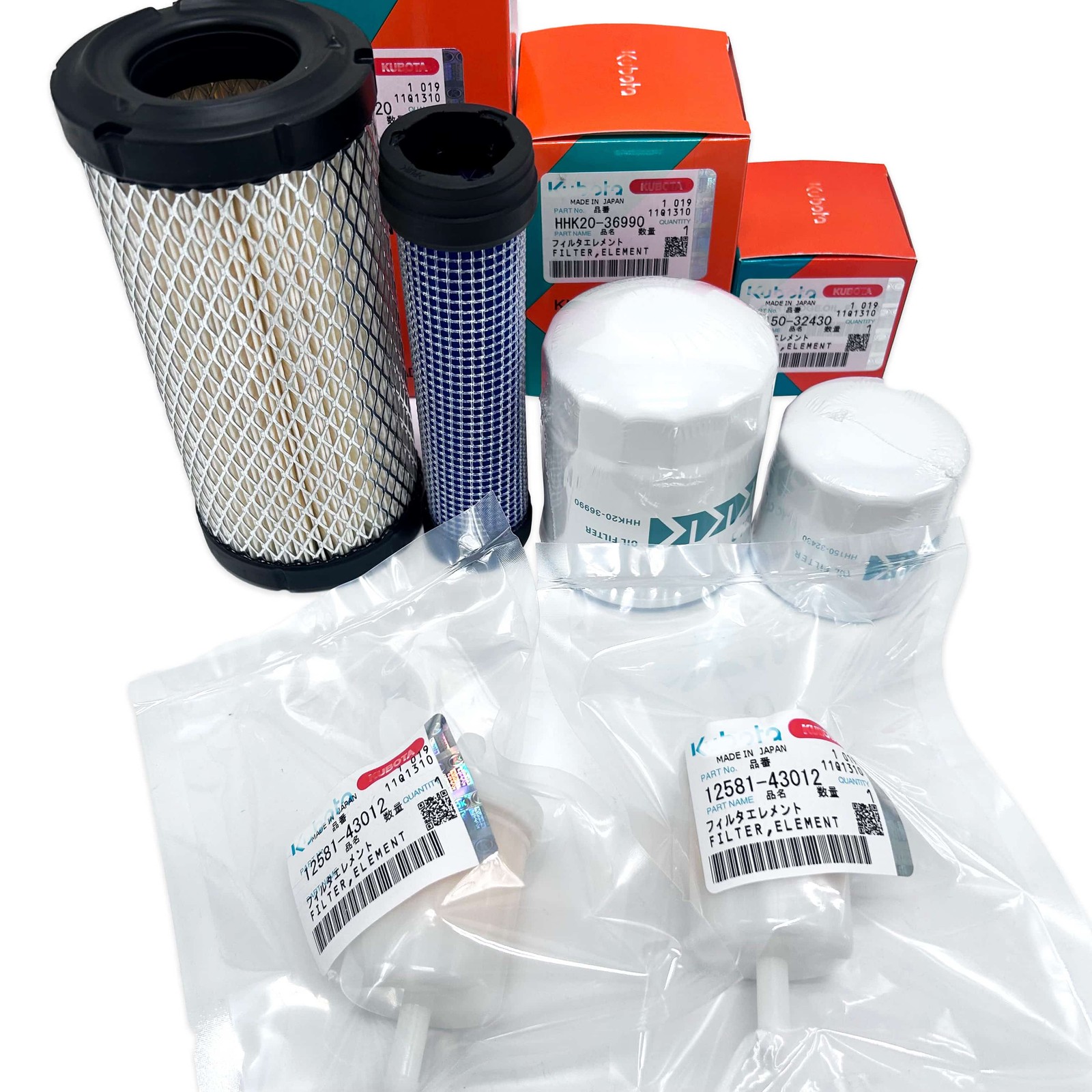 OEM FOR Kubota Filter Kit BX23S BX1880 BX2380 Oil Fuel Air Hydraulic