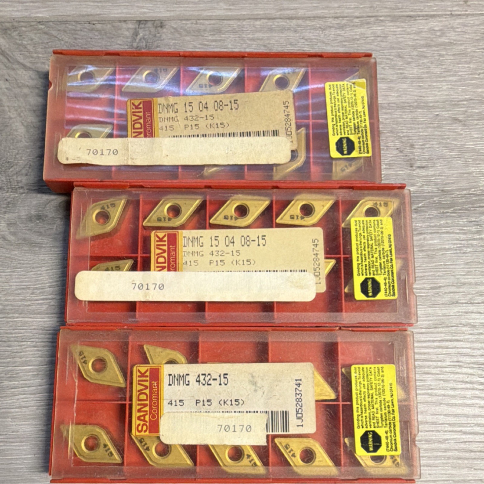 Sandvik Coromant 415 Carbide Turning Insert DNMG 432-15 Indexable Insert qty:30 Sandvik Coromant 415 Carbide Turning Insert DNMG 432-15 Indexable Insert qty:30
