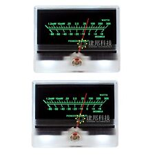 2pcs Panel VU Meter Header TN-90A DB Audio Power Amplifier Chassis w/ Backlight picture