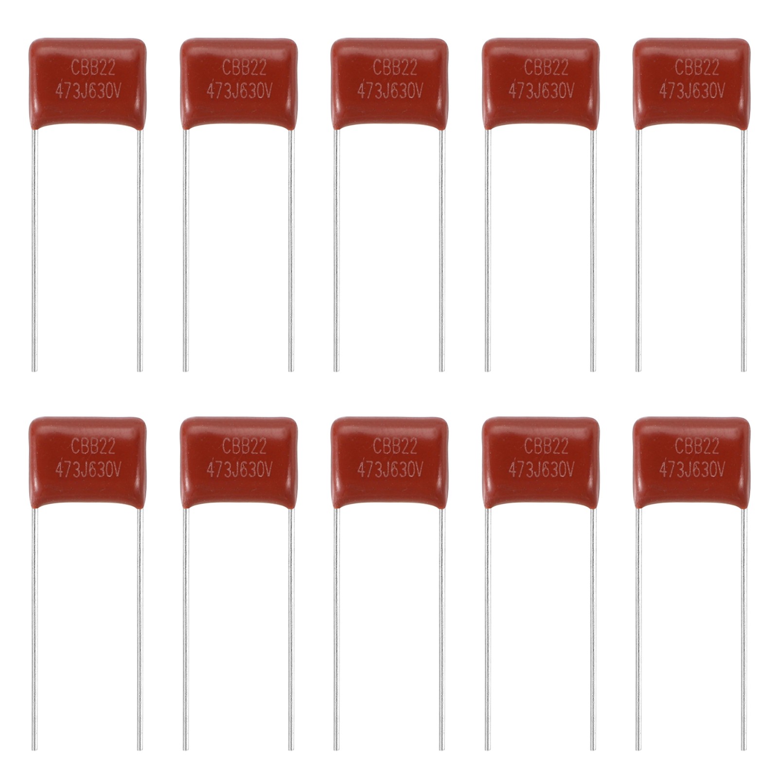 50pcs CBB22 Capacitor 630V 473J 0.047UF Metallized Polypropylene Film Capacitors 50pcs CBB22 Capacitor 630V 473J 0.047UF Metallized Polypropylene Film Capacitors