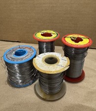 Mixed Lot 4 Vintage Solder Wire Spools Multicore Almit Sn63 Sn60 Untested picture