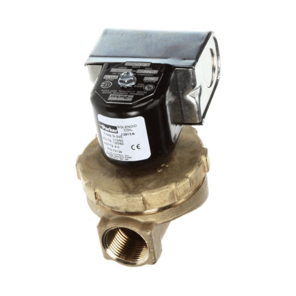 Parker Electric Solenoid Valve w/ J2451B Solenoid Coil 2-Way/2-Position Parker Electric Solenoid Valve w/ J2451B Solenoid Coil 2-Way/2-Position