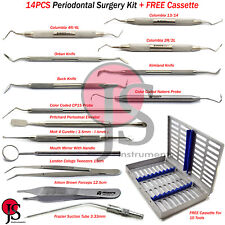 Periodontal Surgery Columbia Curette Molt 4 Gingivectomy Knife Probe Forceps picture