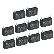 10Pcs CBB61 Ceiling Fan Capacitor 1.5uF 450V AC 50/60HZ with 2pins 35x23x22mm picture