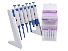 Complete Micropipette Kit 0.1μl to 10ml : 6 Pipettors, Stand and 336 Tips picture