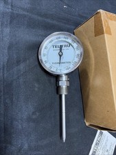 TEL-TRU BC 350R 0 / 250°C Industrial Thermometer 4” STEM 1/2