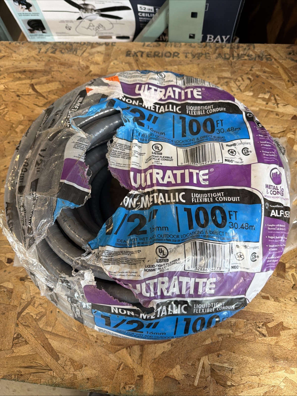 Southwire 1/2 In. x 100 Ft. Flexible Non-Metallic Liquid Tight Conduit *6c Southwire 1/2 In. x 100 Ft. Flexible Non-Metallic Liquid Tight Conduit *6c