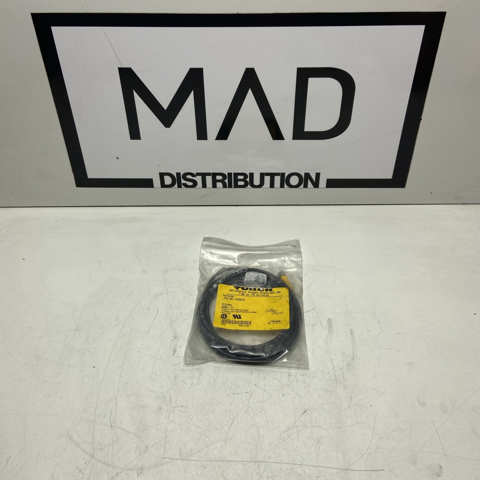 NEW Turck PKG 3M-2/S90/SV ID: U0904-15 NEW Turck PKG 3M-2/S90/SV ID: U0904-15