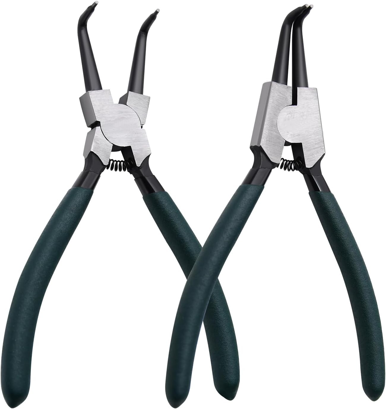 2pcs 7in Snap Ring Pliers, 5/64in Tips 2pcs 7in Snap Ring Pliers, 5/64in Tips