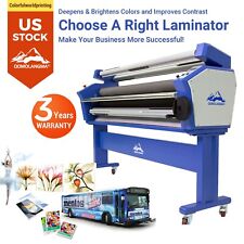 US Stock 63in Wide Cold Laminator Laminating Machine Full-auto with Heat Assist picture