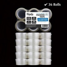 36 Rolls Carton Sealing Clear Packing Tape Box Shipping - 2 mil 2