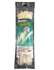 Pan-Ty Cable Ties by Panduit 100pc 11.4in natural nylon PLT31-C New Sealed picture