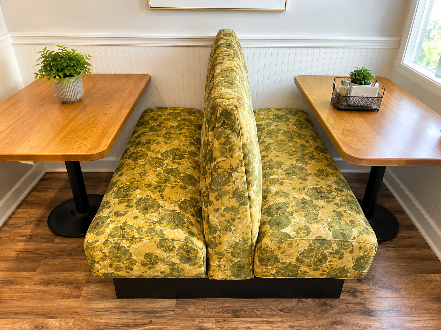 Mid-Century Vintage Double Back-to-Back Upholstered Diner's Booth (MULTIPLES) Mid-Century Vintage Double Back-to-Back Upholstered Diner's Booth (MULTIPLES)