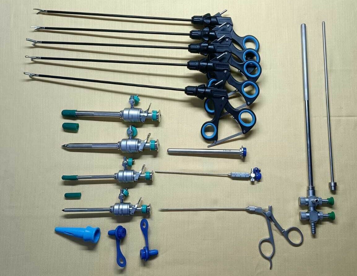 16pc Laparoscopic Surgery Set 5mm/10mm Endoscopy Reusable Surgical Instruments 16pc Laparoscopic Surgery Set 5mm/10mm Endoscopy Reusable Surgical Instruments