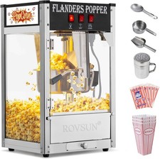 ROVSUN Commercial 8OZ Popcorn Machine Countertop Maker Vintage Style 850w Black picture