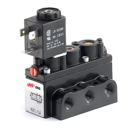 Aro A212ss-120-A Solenoid Air Control Valve, 120V Ac, Solenoid / Spring, 1/4 In Aro A212ss-120-A Solenoid Air Control Valve, 120V Ac, Solenoid / Spring, 1/4 In
