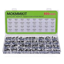 32 Values 800 Pieces Transistor Assortment Kit 2N2222 2N2907 2N3904 picture