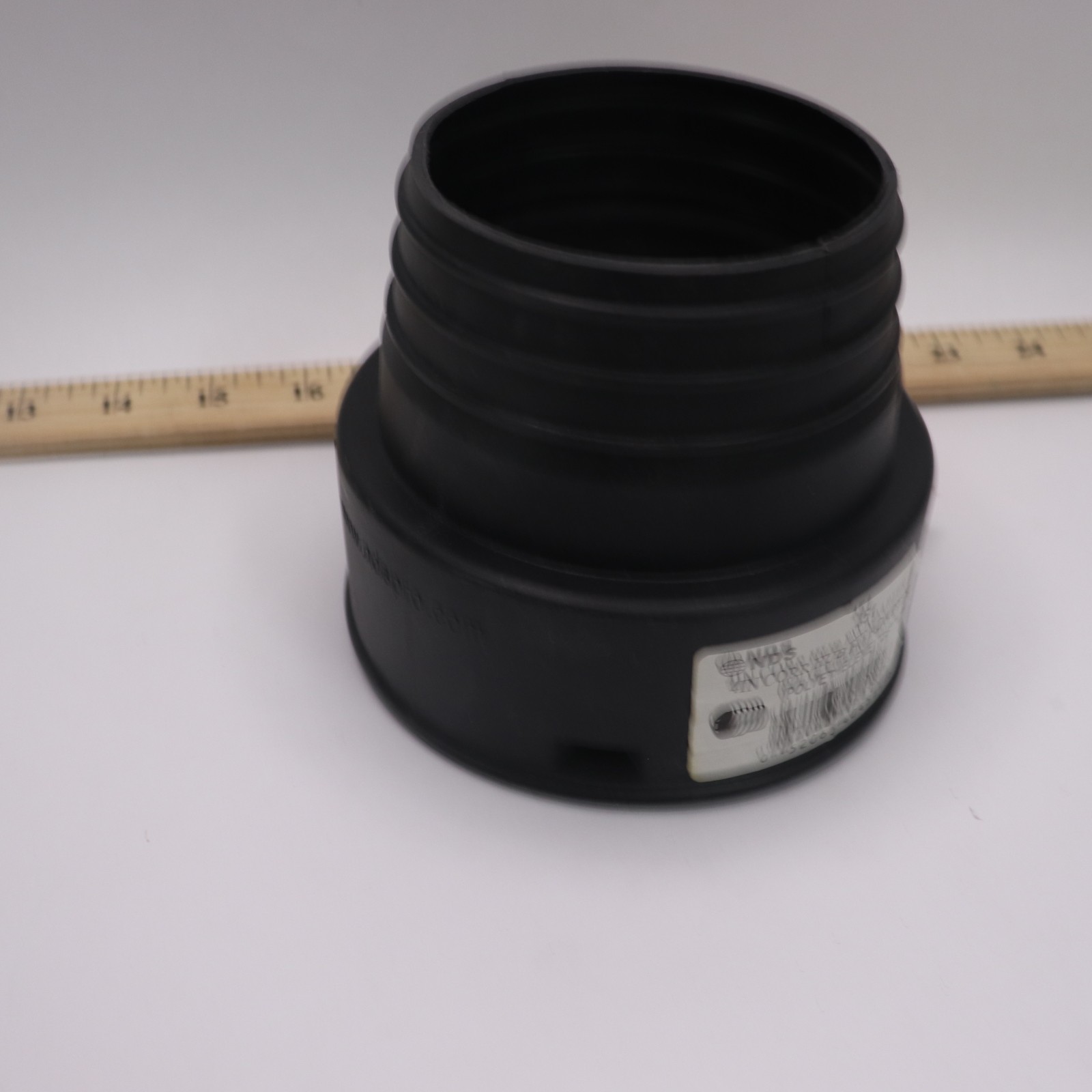 NDS HDPE Corrugated Adapter, 4 in. Drain Pipes & Fittings Spt X 4 in. Corr. Hub NDS HDPE Corrugated Adapter, 4 in. Drain Pipes & Fittings Spt X 4 in. Corr. Hub