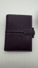 Rare New Filofax Leather Mini Finchley Purple Leather Planner Organizer W Wallet picture