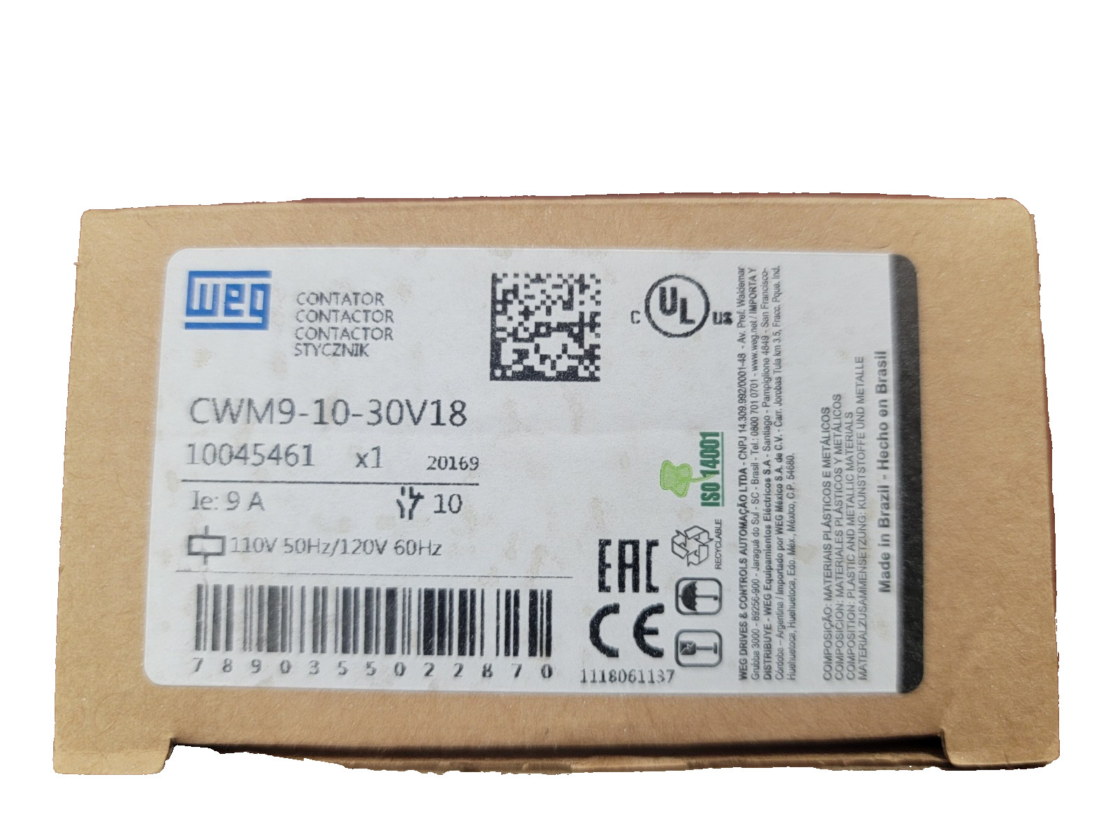 WEG  CWM9-10-30V18  - NEW