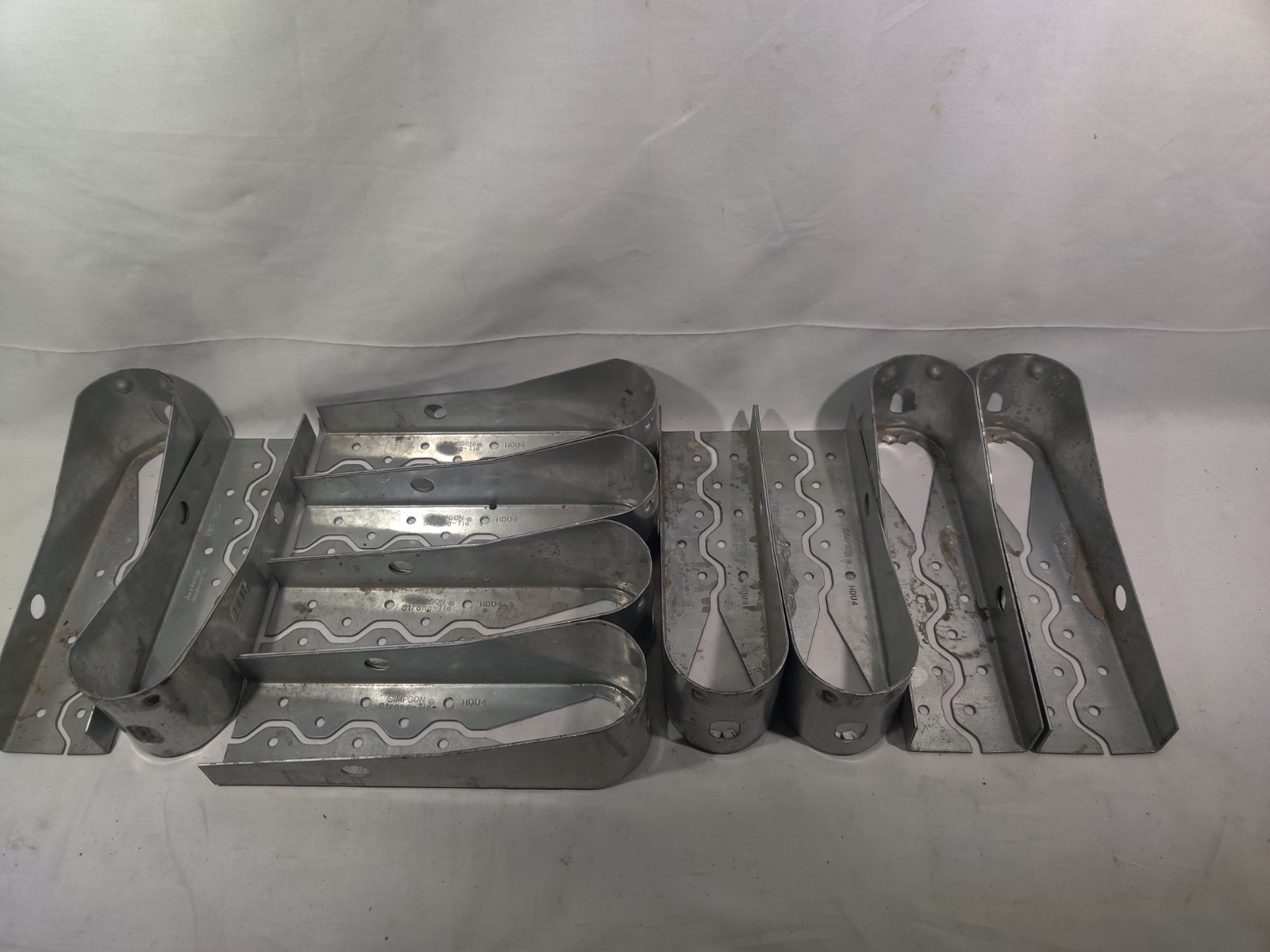 Lot, 10 Simpson Strong-Tie HDU4-SDS2.5 Galvanized Holdown Bracket Structural Tie