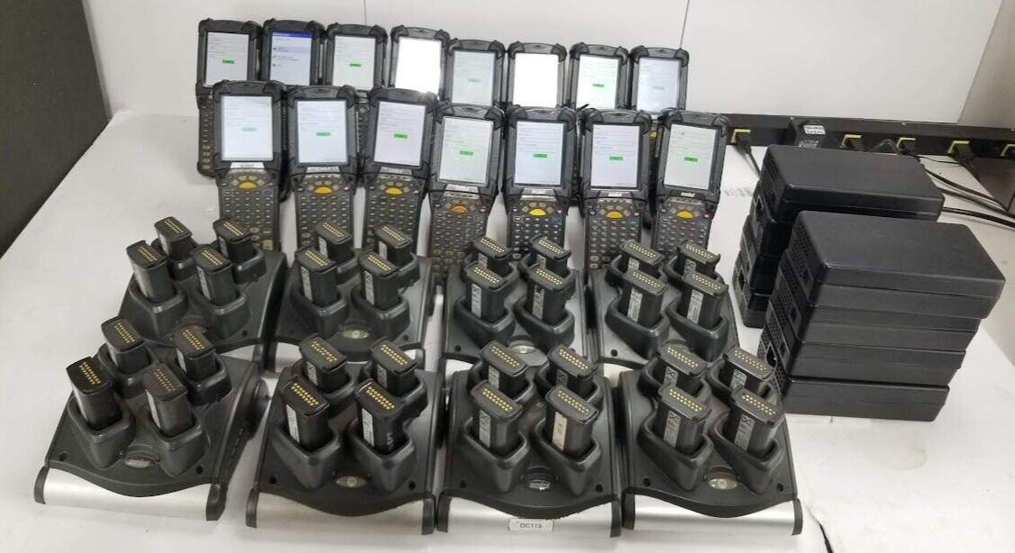 *Lot of 15* Motorola Symbol MC92N0 Handheld Barcode Scanner w/BASES & BATTERIES+ *Lot of 15* Motorola Symbol MC92N0 Handheld Barcode Scanner w/BASES & BATTERIES+