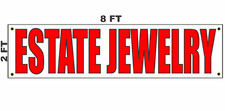 Estate Jewelry Banner Sign 2x8 picture