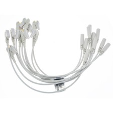 10/set ECG/EKG Banana 4.0mm Plug to Clip Adapter for Medical Lead Wire Electrode picture