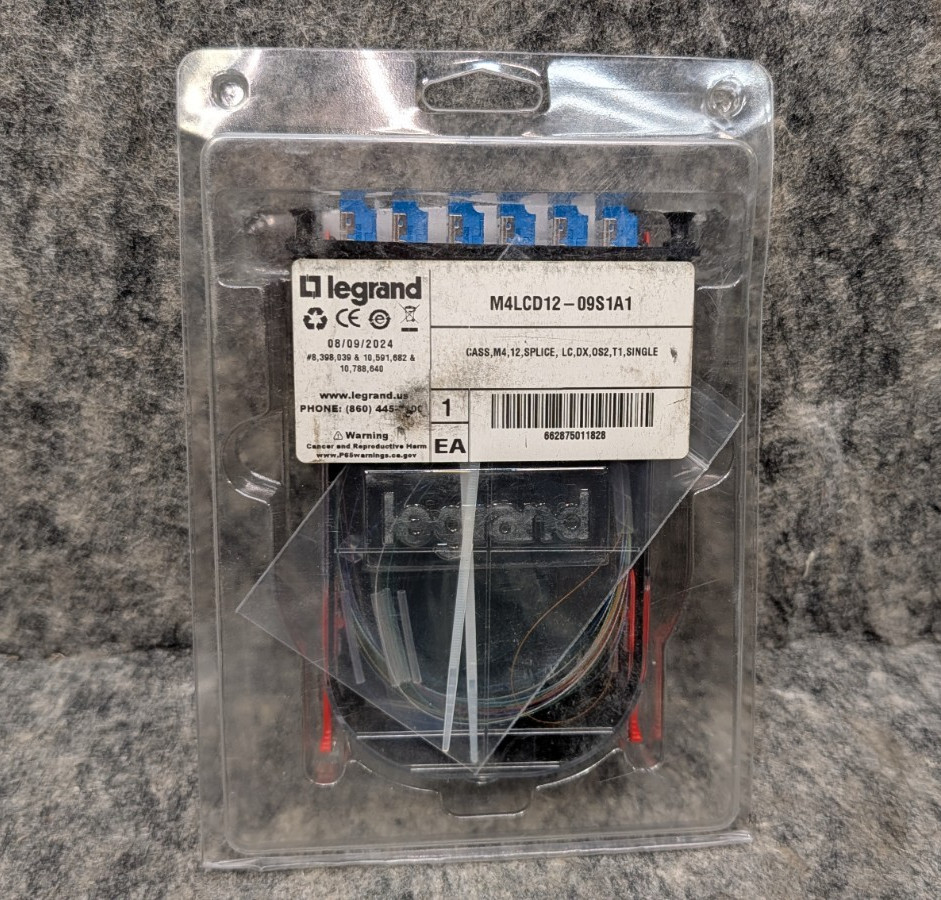 LEGRAND Infinium Core M4 Splice Cassette, 12 Single Fiber, LC Duplex 🔥New🔥