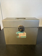 Vintage Versa File Rustic Industrial Storage Lock Box W/ 2 Keys picture