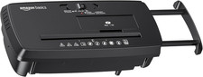 Amazon Basics Credit Card Shredder 8-Sheet Strip Cut Paper CD with Auto-Off. picture