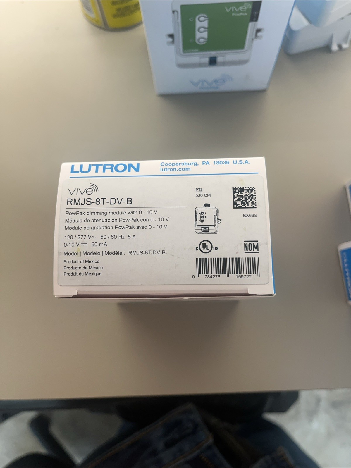 Lutron RMJS-8T-DV-B PowPak Dimming Module Lutron RMJS-8T-DV-B PowPak Dimming Module