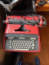 Rare vintage mid-century IBM Model C Executive Typewriter Red 1959 picture