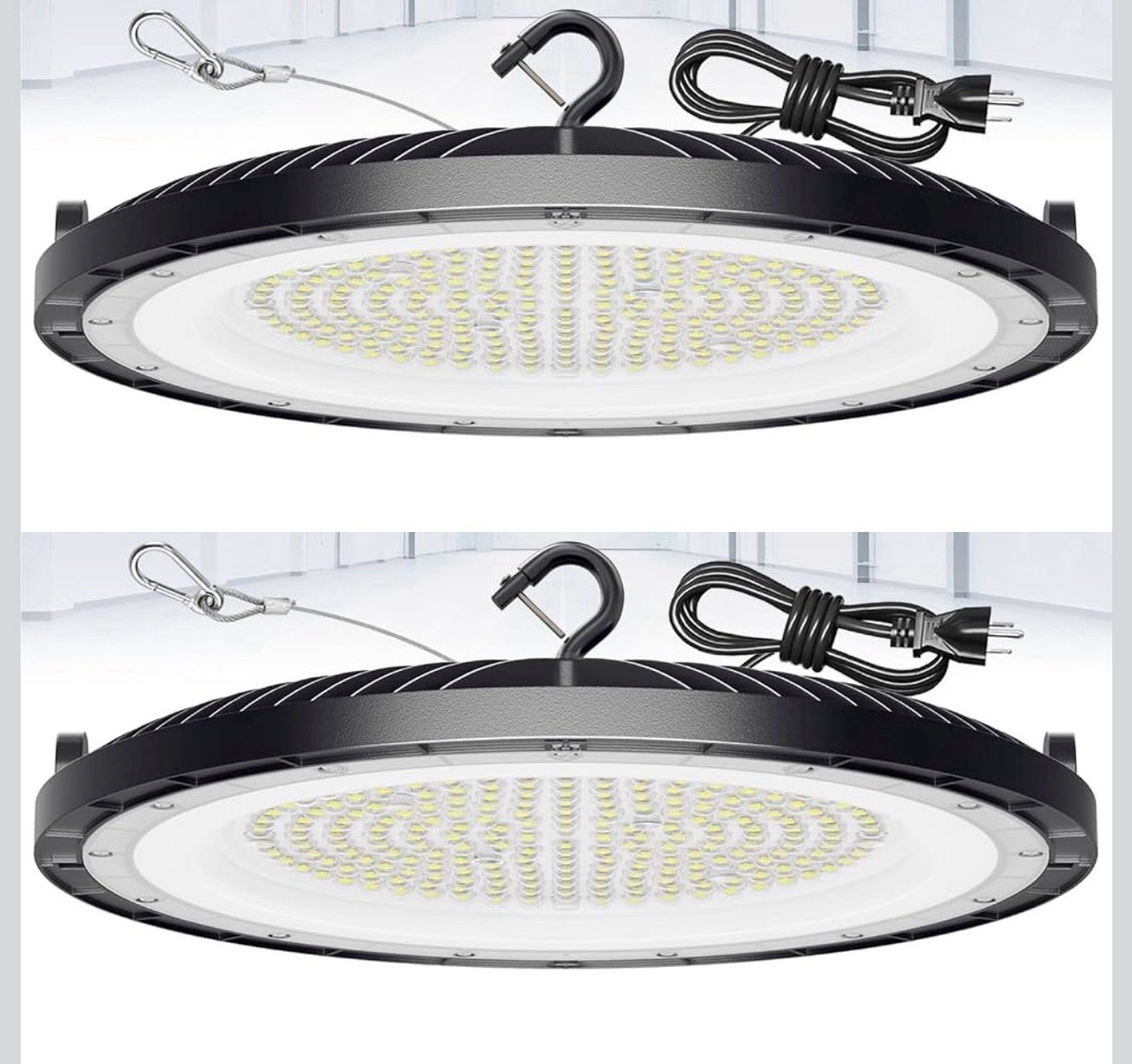 2 PACK - 200W UFO Led High Bay Light Commercial Warehouse Garage Factory Shop 2 PACK - 200W UFO Led High Bay Light Commercial Warehouse Garage Factory Shop